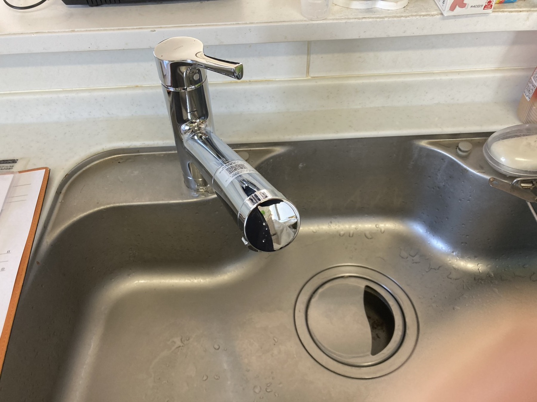 浄水カートリッジ内臓水栓のリフォーム写真