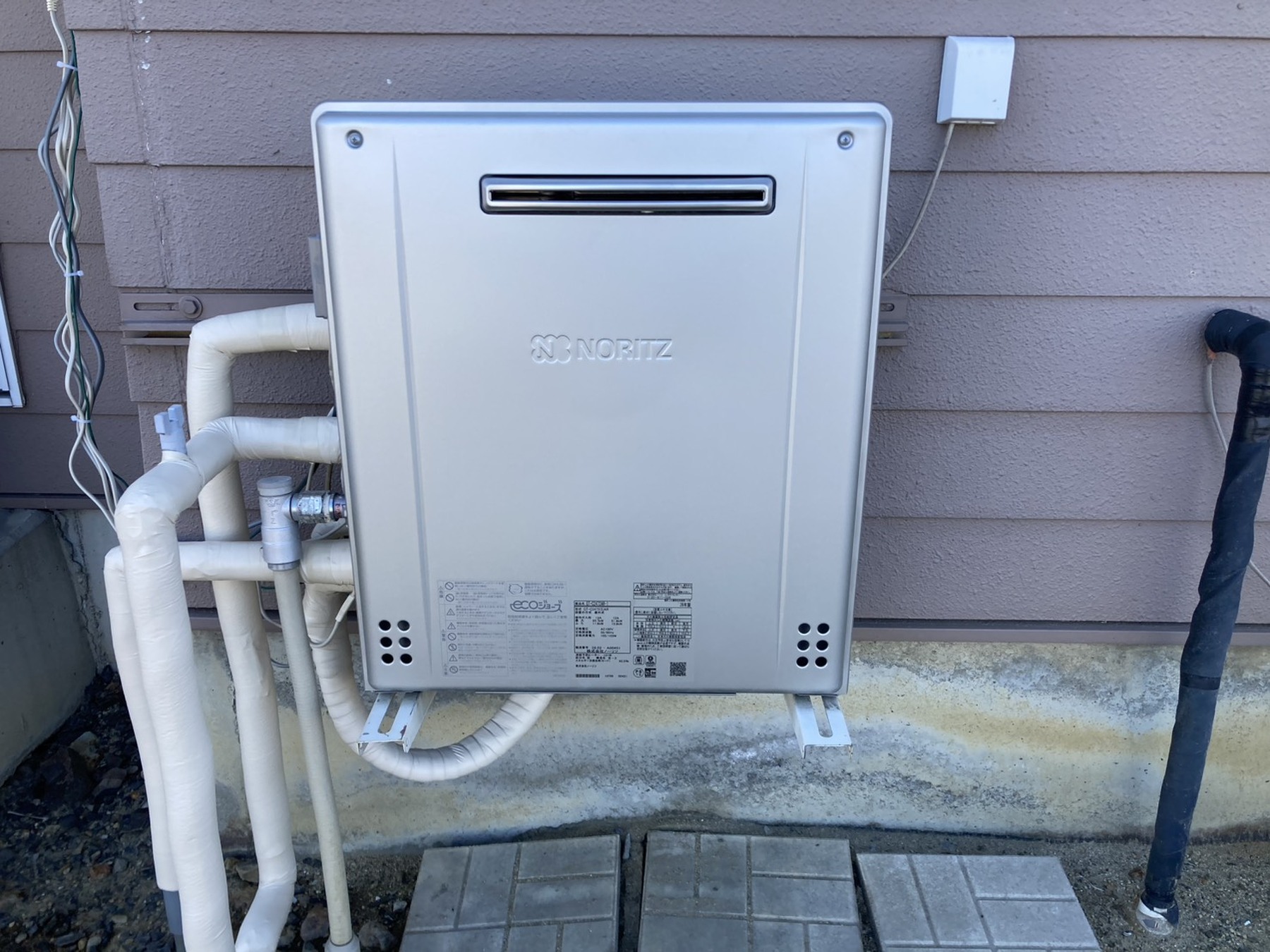 ノーリツ　ガス給湯器　フルオートのリフォーム写真