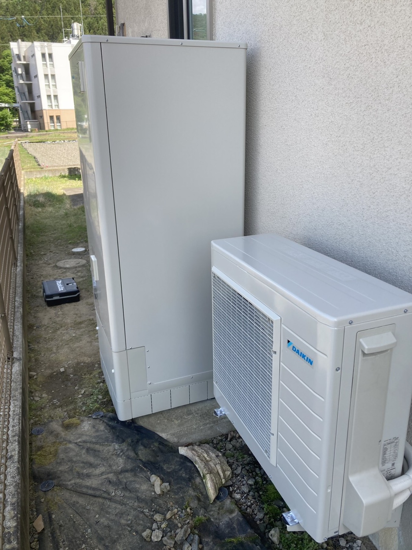 ダイキン　370L　キッチン水栓交換のリフォーム写真