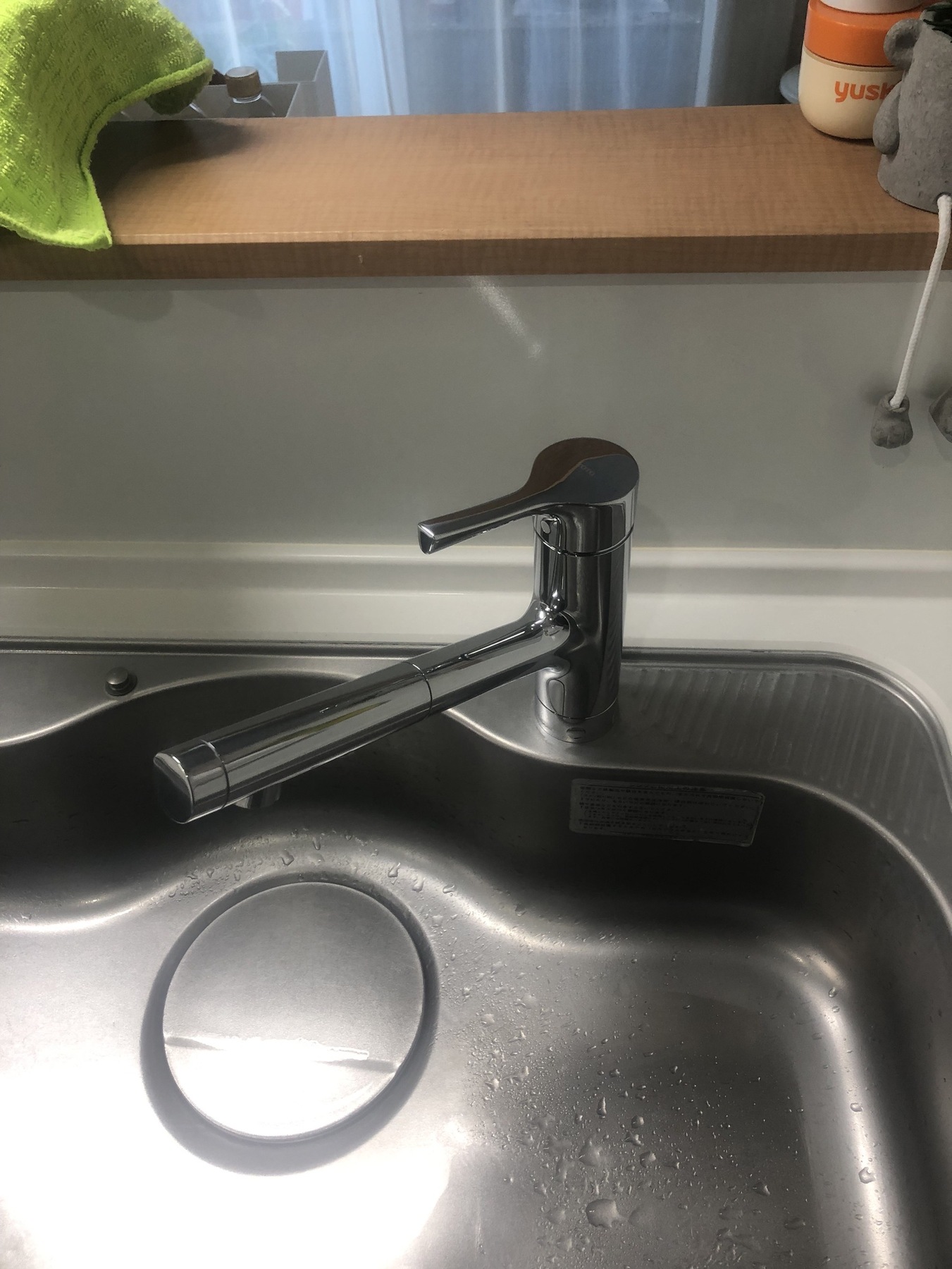 キッチン水栓取替　TOTOの写真